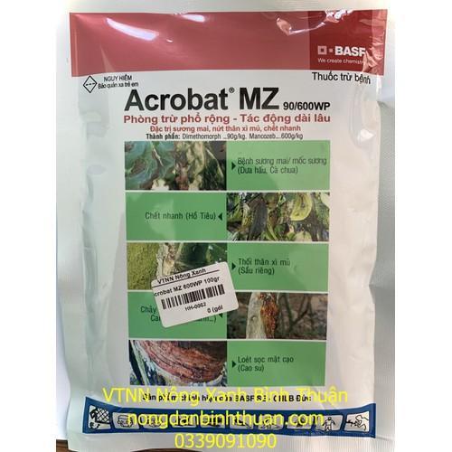 Trừ bệnh dốm lá dâu tây, thán thư dâu tây, thối gốc cây đâu tây Acrobat MZ