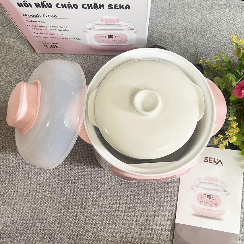 Nồi nấu cháo chậm cho bé ăn dặm Seka GT68
