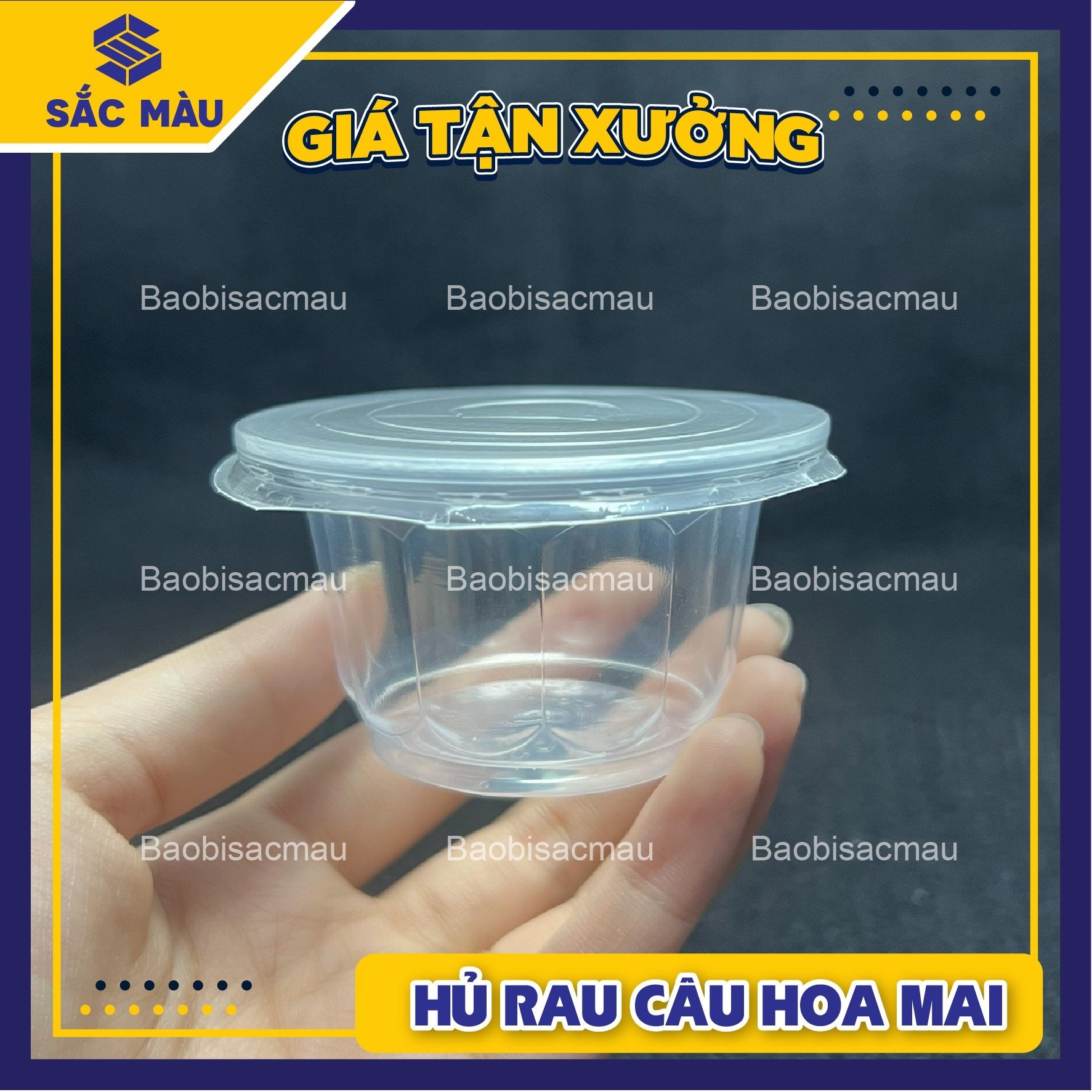 100 ly đựng rau câu 100ml - ly hoa mai đổ rau câu
