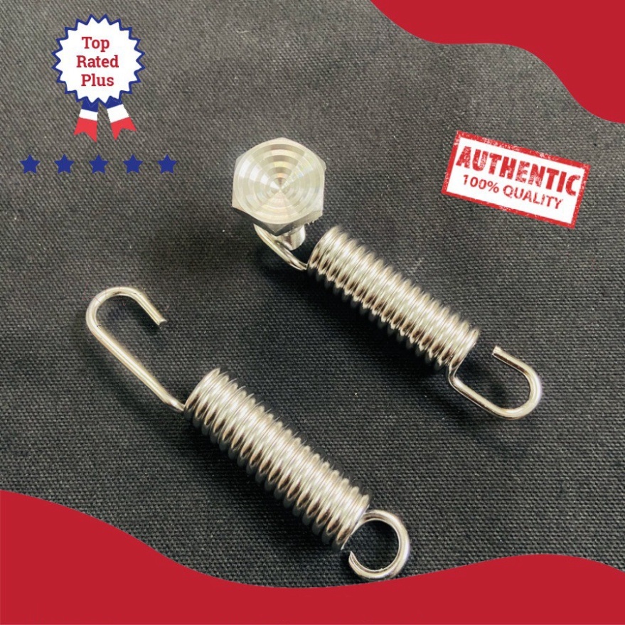 Lò xo inox chống nghiêng và chống đứng kèm ốc chân chống cho các dòng xe honda