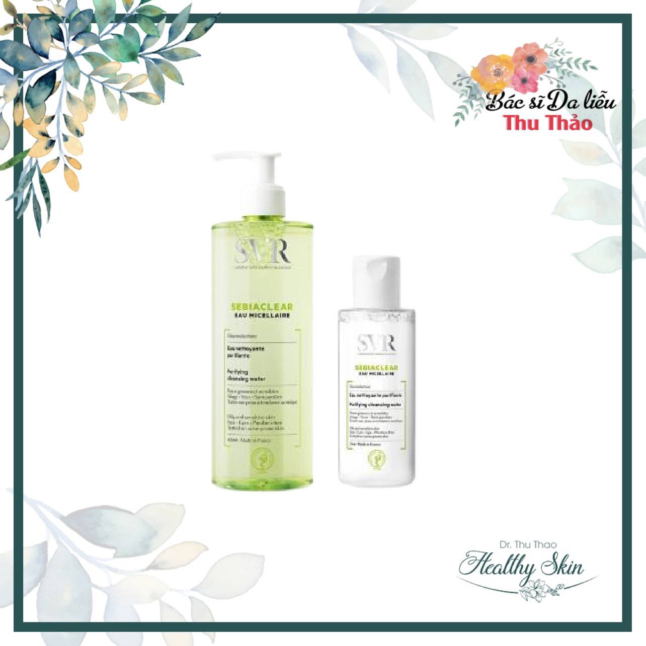 Nước tẩy trang svr sebiaclear eau micellaire