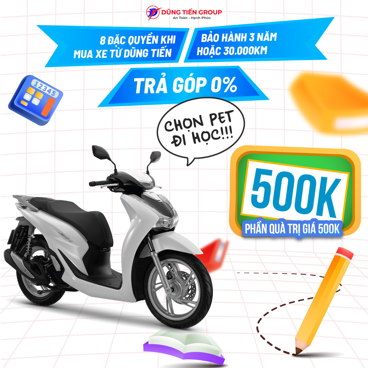 Xe máy honda sh 125i phiên bản cao cấp 2024