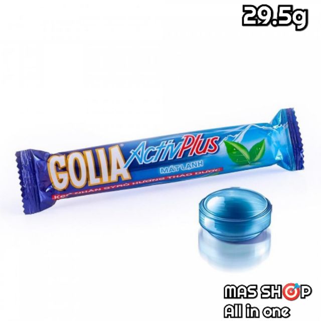 Thỏi kẹo the GOLIA nhân siro hương bạc hà 29.5g