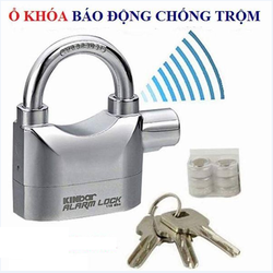 Ổkhóa chống trộm Kinbar Alarm Lock 110DBA được làm bằng hợp kim kẽm chống ăn mòn, có chức năng báo động và bộ cảm biến rung an toàn, càng khóa được làm bằng chất liệu thép không gỉ nên có khả năng chống cưa, cắt