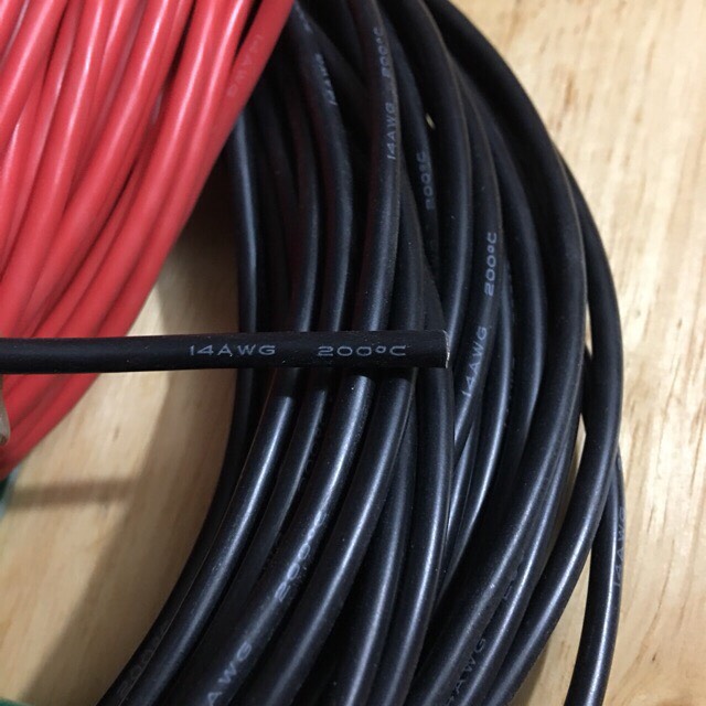 [10m] Combo điện silicon chịu nhiệt 10AWG 12AWG 14AWG 16AWG 18AWG 20AWG 22AWG