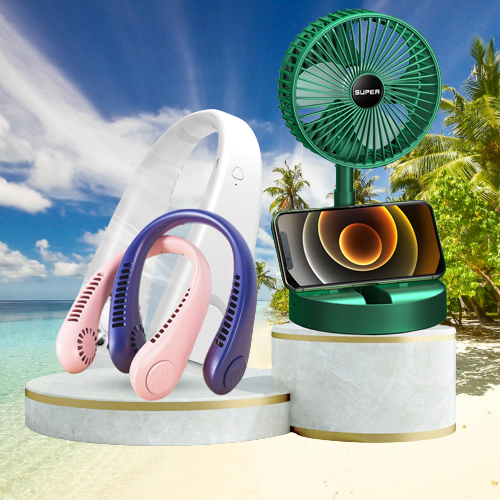 Quạt sạc điện để bàn gấp gọn Mini Super Fan, Quạt tích điện 3 tốc độ gió, pin sạc usb, đế để bàn chống trượt - Quạt để bàn mini văn phòng - Quạt tích điện gấp gọn đa năng, quatj mini