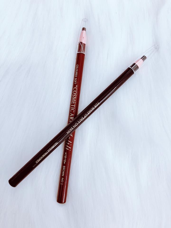 Set 2 cây chì xé màu nâu và đen, tiện lợi không cần chuốt.