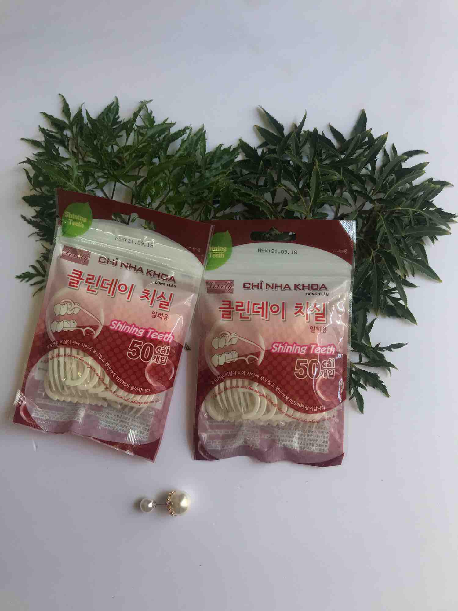 Bộ 2 bịch Chỉ tăm nha khoa Lovely
