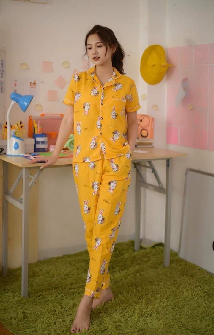 Pizama áo cộc quần dài
