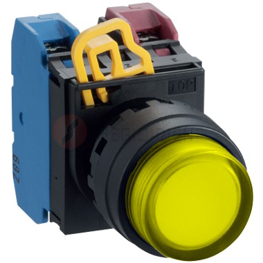 Nút nhấn nhả idec yw1l-m2e11qm3y 1no+1nc 22mm 220v