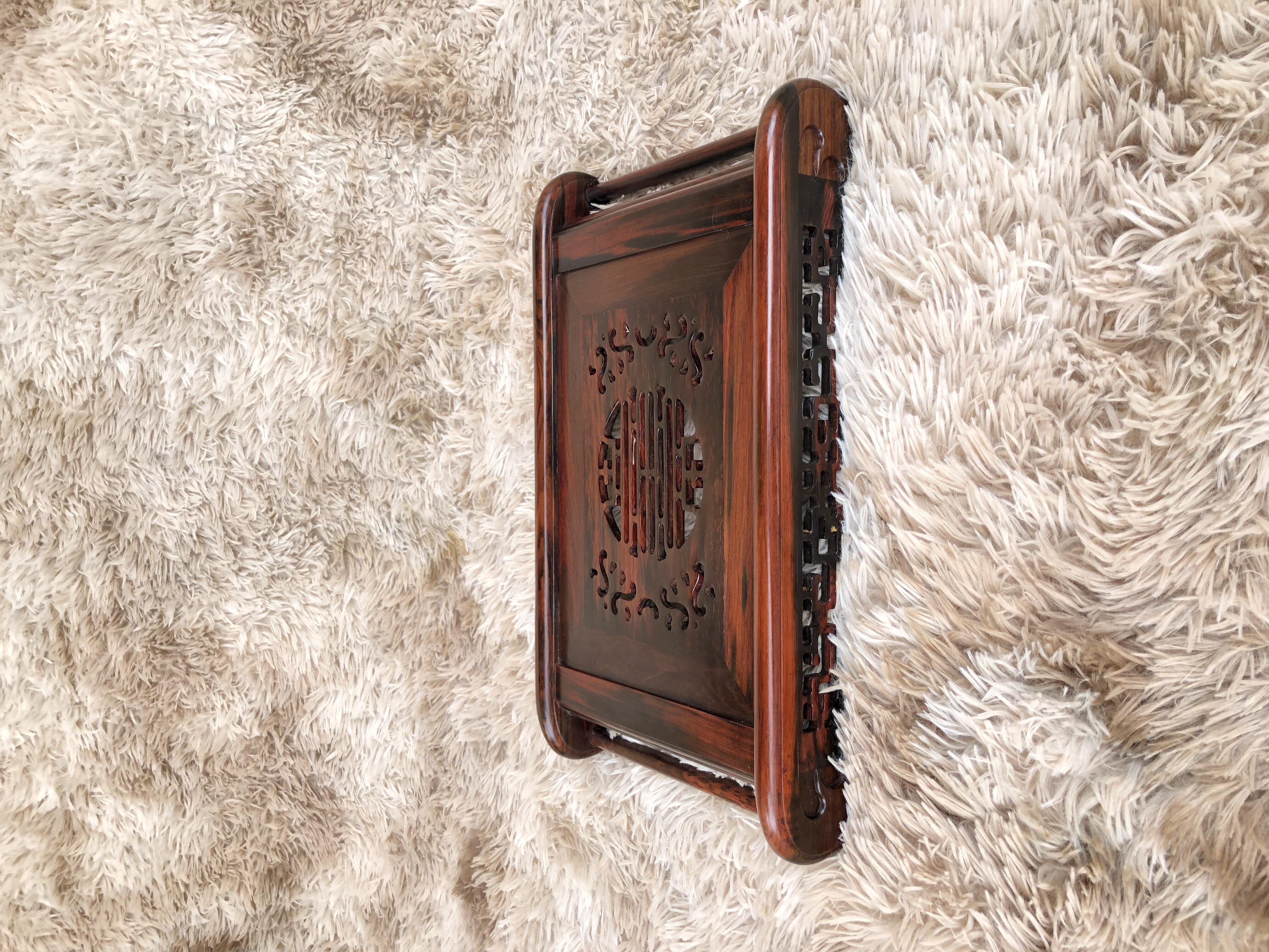 KHAY TRÀ GỖ TRẮC - (VIP) Khay trà gỗ - Khay trà cuốn thư