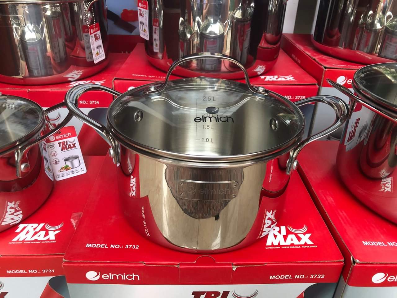 NỒI LUỘC GÀ INOX 304 ĐÁY LIỀN NGUYÊN KHỐI EMICH TRIMAX EL-3736 SIZE 28CM