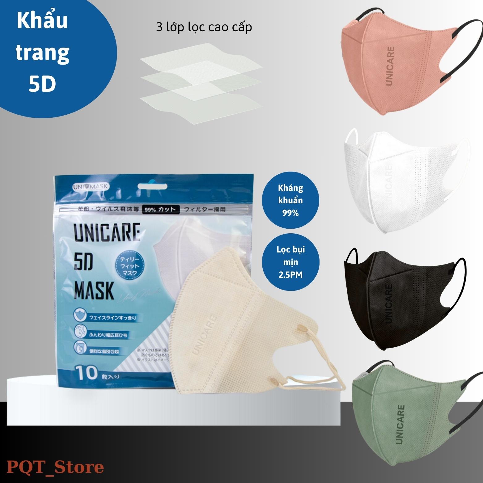 Khẩu trang 5D UNICARE UNIMASK Dành Cho Người Lớn Công Ty