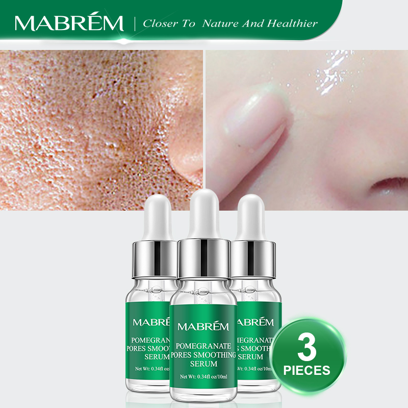 MABREM 3PCS Face Serum Axit hyaluronic thu nhỏ lỗ chân lông Làm trắng tái tạo dưỡng ẩm Dưỡng ẩm chống lão hóa Kem dưỡng da mặt Tinh chất mụn