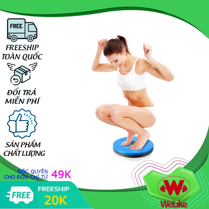Đĩa xoay eo tập thể dục 360 độ tập bụng giảm eo có hộp chất liệu nhựa cao cấp chịu tải tối đa 100 kg -  Bàn xoay tập bụng tại nhà giảm mỡ dễ dàng sử dụng