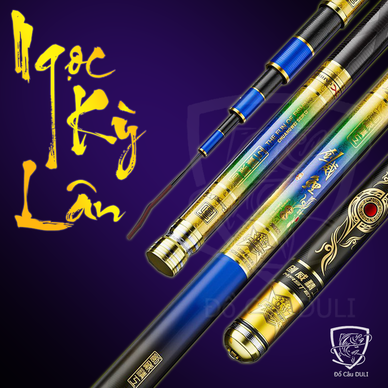 Cần câu tay Chuangwei Ngọc Kỳ Lân chuyên câu đài độ cứng 4H, 6H nội địa Trung Quốc-DULI