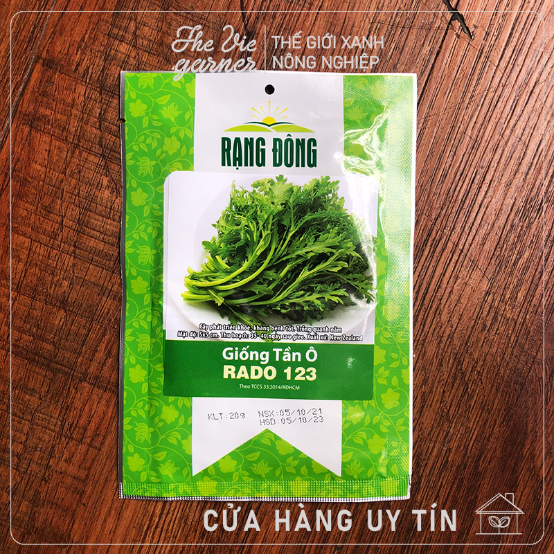 Hạt giống rạng đông - rau tần ô - 3 loại