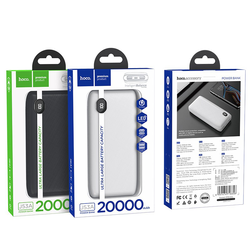 Pin sạc dự phòng hoco j53a - dung lượng 20000mah