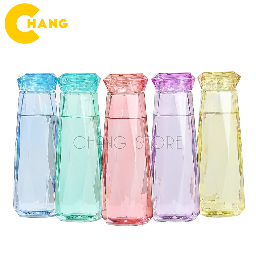 Bình nước thủy tinh kim cương crank cup 450 ml chống va đập rất phù hợp cho các loại thức uống: nước detox, nước ép, trà sữa