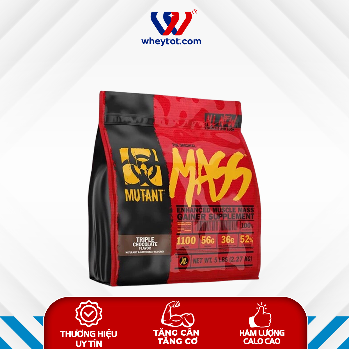 Sữa tăng cân Mutant Mass - Whey Tốt