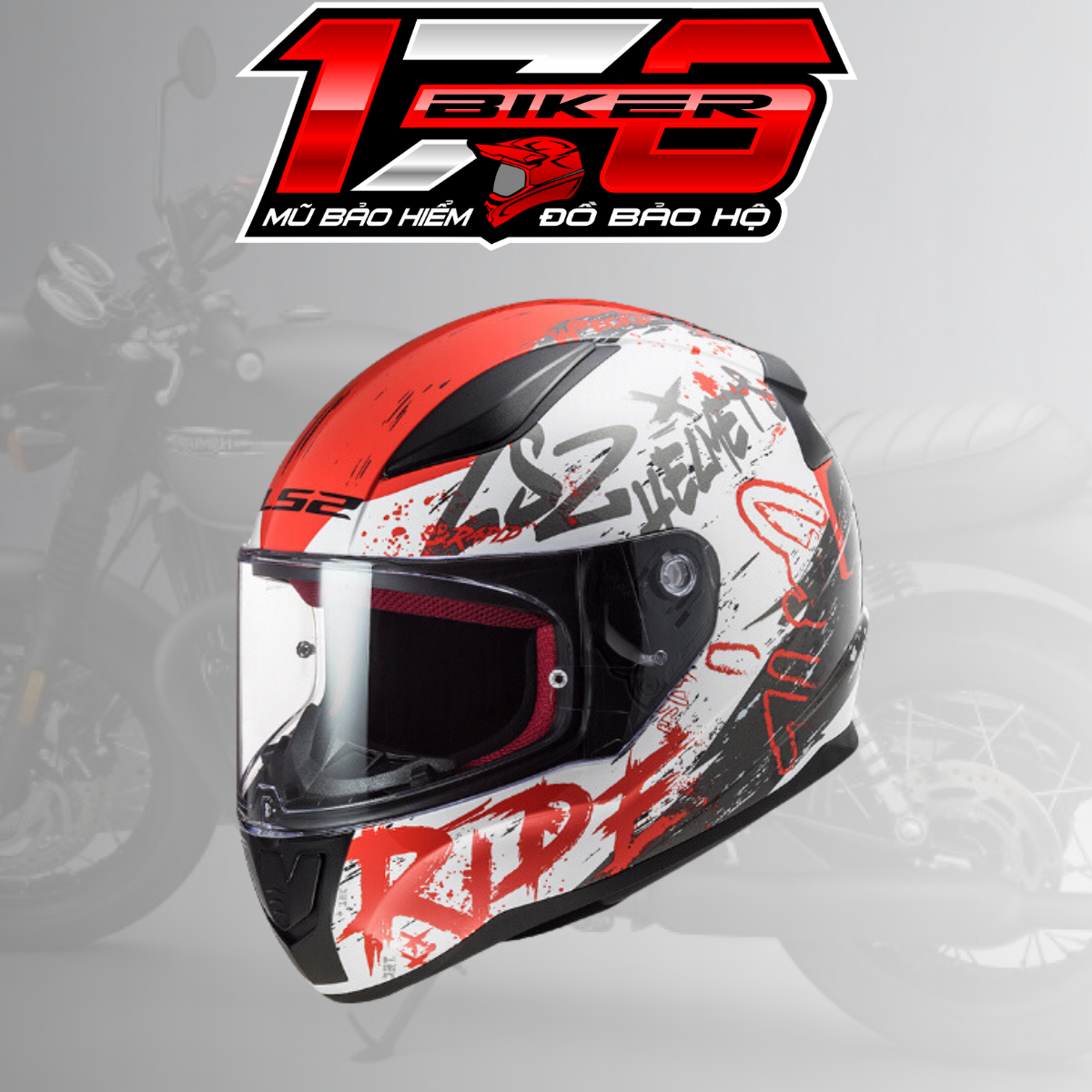 Mũ bảo hiểm Fullface LS2 FF353 - Fullface 1 kính ngon nhất trong phân khúc 2 triệu - BIKER 176 - Mũ bảo hiểm & Dầu nhớt Vũng Tàu
