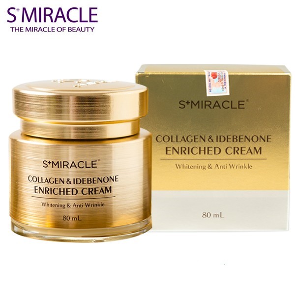 [HCM]Kem Dưỡng Trắng Da Collagen & Idebenone S+Miracle (80 ml)