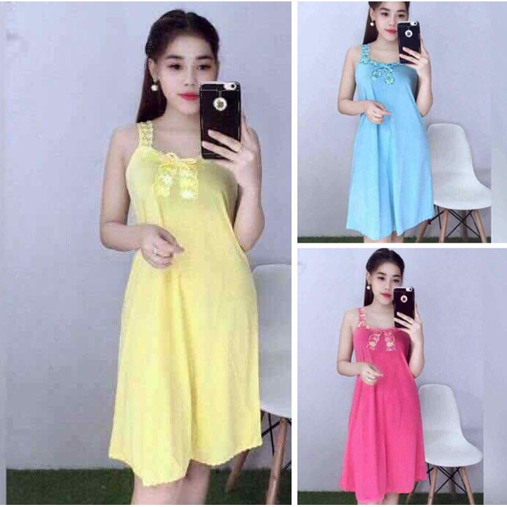 [HCM]Đầm Ngủ Thun Lạnh Mặc Nhà sexy