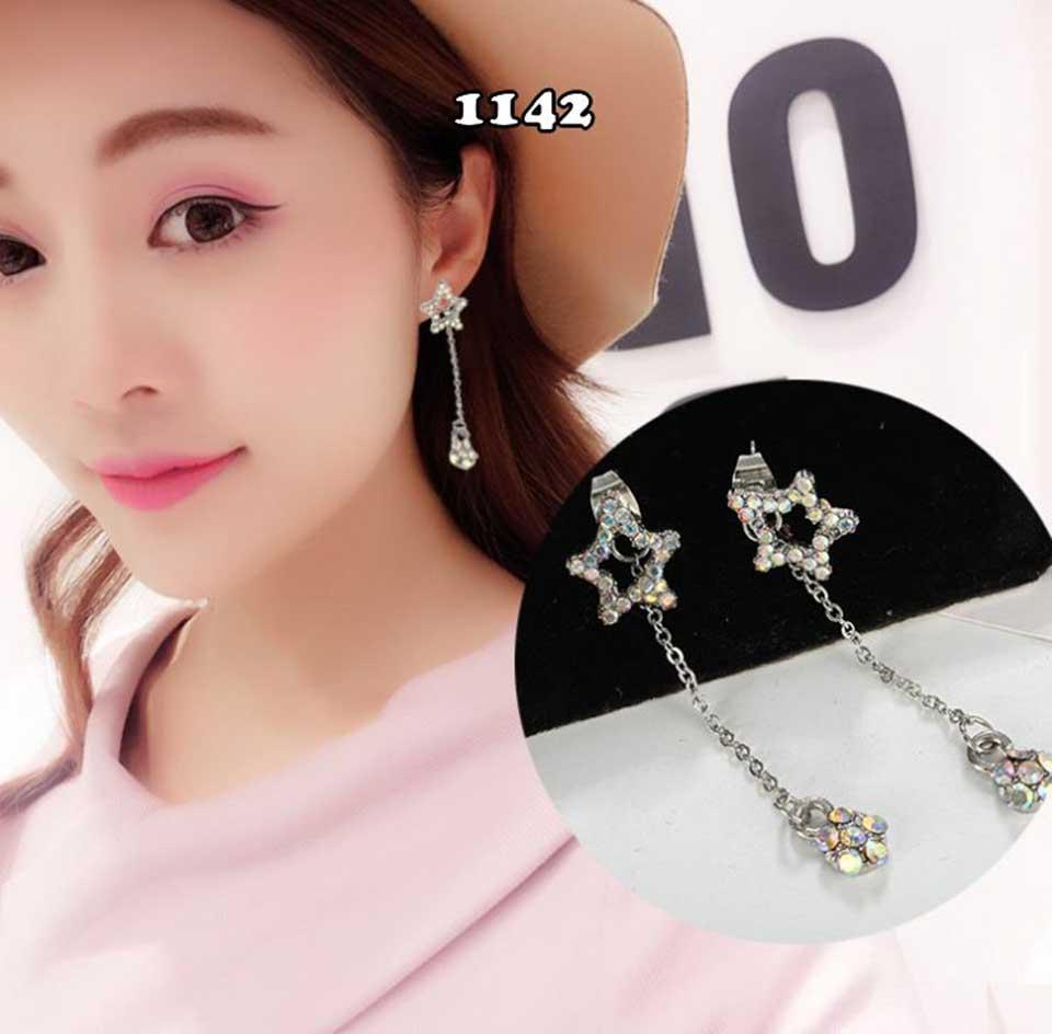 [HCM]Bông Tai Thời Trang Đính Đá Kiểu Hàn Quốc Sành Điệu Ah1142