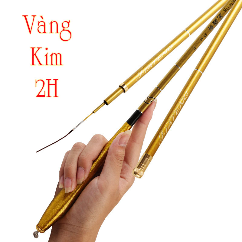 cần câu cá - Cần câu tay câu đơn câu đài vàng kim 2H siêu dẻo CĐ-3