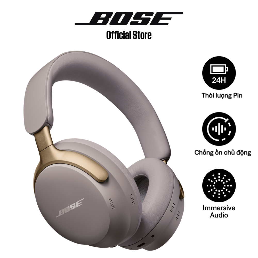 Tai nghe Bose QuietComfort Ultra Headphones| Immersive Audio| Pin 24H