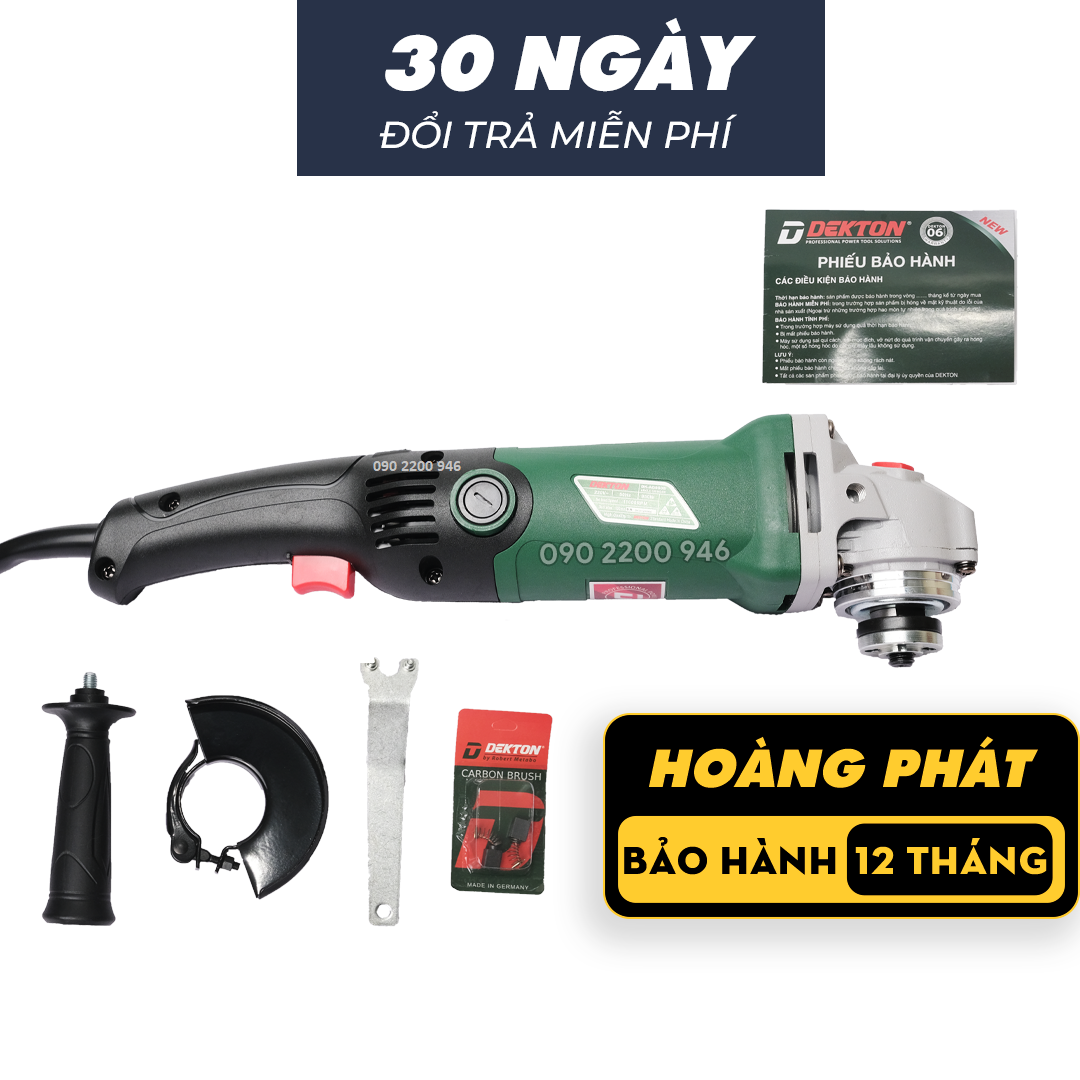 Máy mài dekton chỉnh tốc AG950S và không chỉnh tốc AG950 950w cỡ lưỡi 100mm
