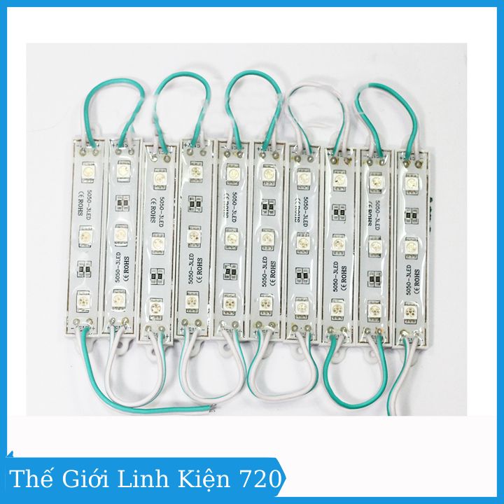 Bộ 10 Thanh Led Hắt 12V Siêu Sáng ( Mỗi thanh 3 bóng )
