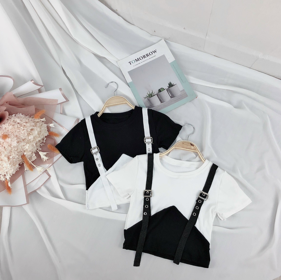 [HCM]Áo croptop borip phối dây