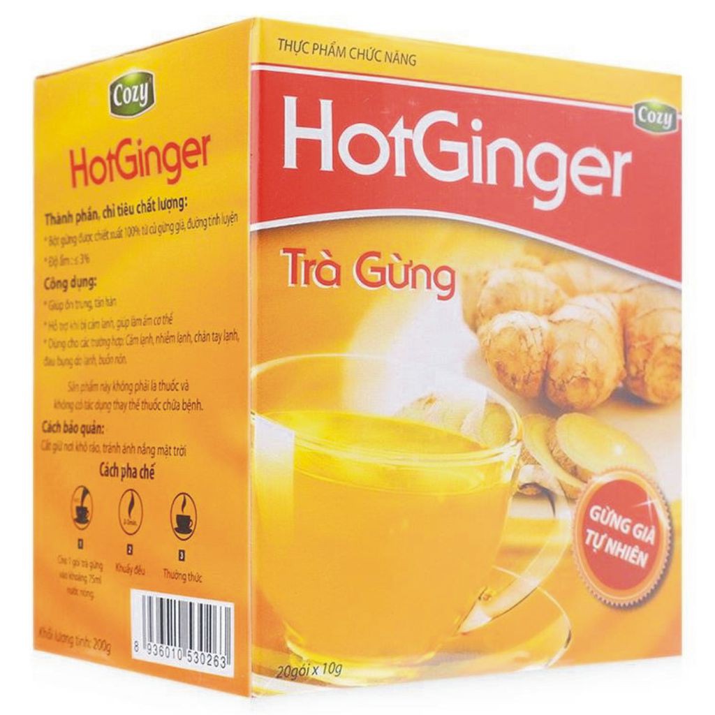Trà gừng hòa tan cozy hotginger 20x10gr
