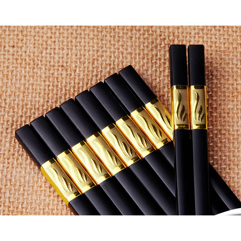 BỘ 10 ĐÔI ĐŨA HỢP KIM MẠ VÀNG HÀN QUỐC