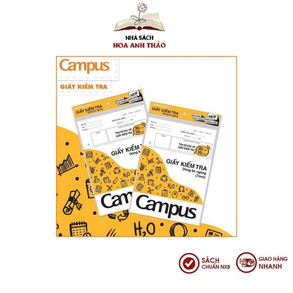 Giấy kiểm tra cấp 2 campus – dòng kẻ ngang 7mm