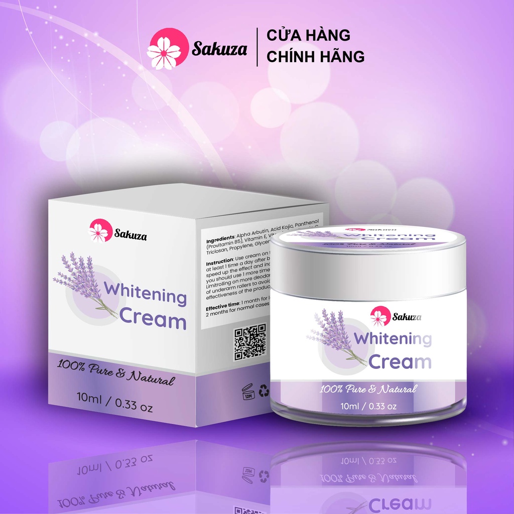 Kem giảm thâm nách, làm trắng nách Sakuza 10gram