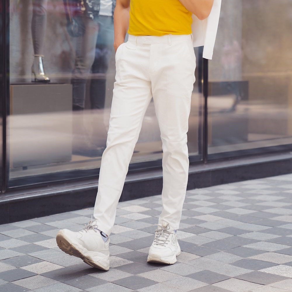 Celeb quần kaki nam form hàn quốc