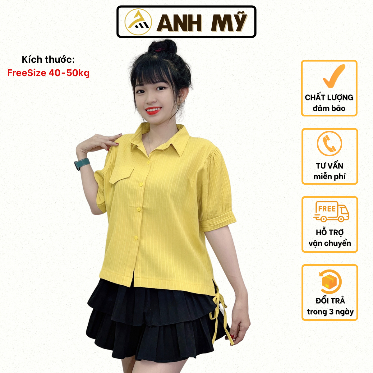 Áo sơ mi nữ công sở cao cấp kiểu Hàn Quốc form rộng đẹp ngắn tay dây rút MT205