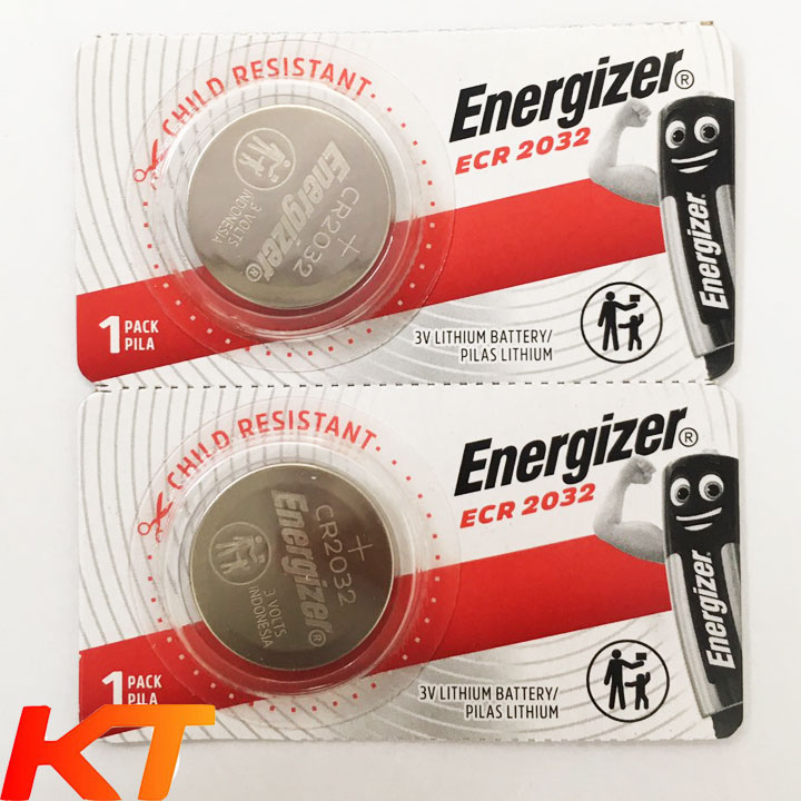 [HCM]2 pin CR2032 Energizer lithium 3v Pin Cmos