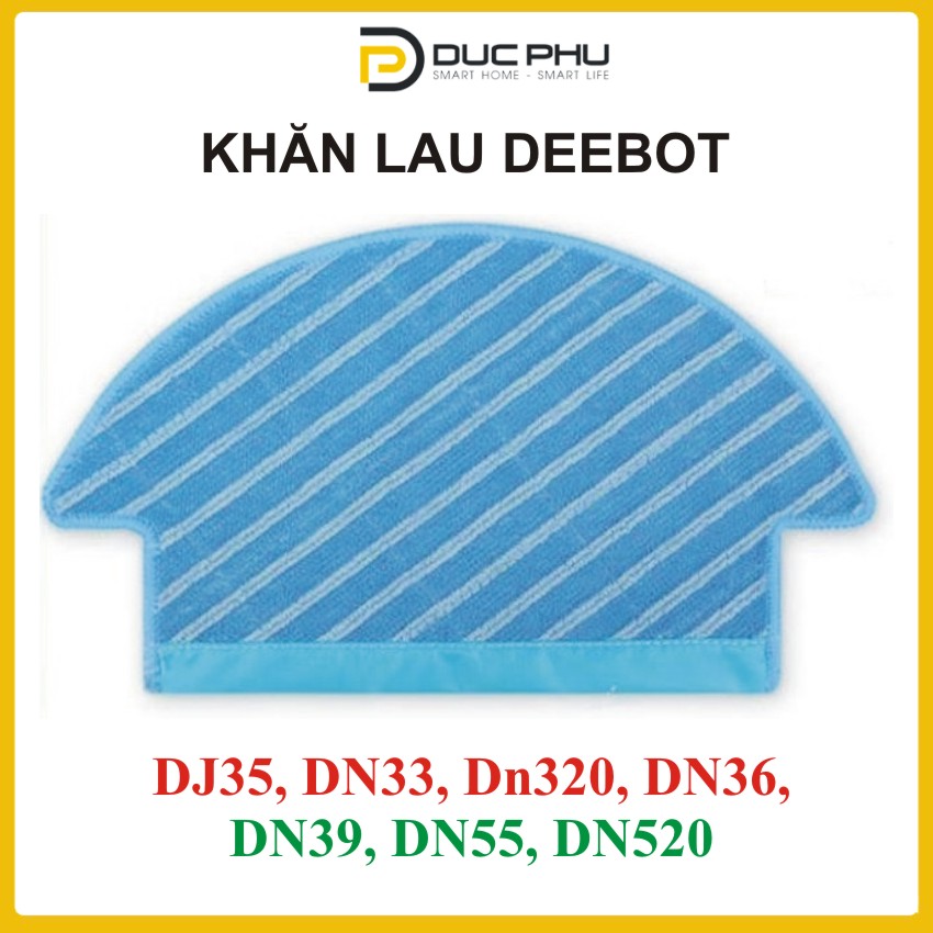 Phụ kiện Khăn lau, giẻ lau robot hút bụi Ecovacs Deebot DJ35, DN33, DN320, DN36, DN39, DN55, DN520