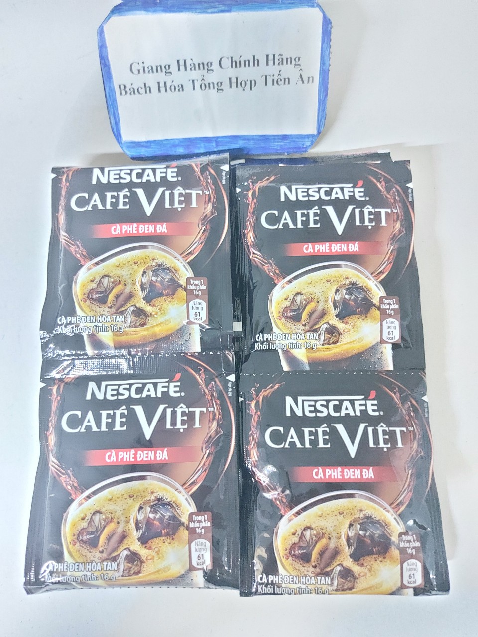 Cà phê đen đá nescafé café việt 10 gói x 16g