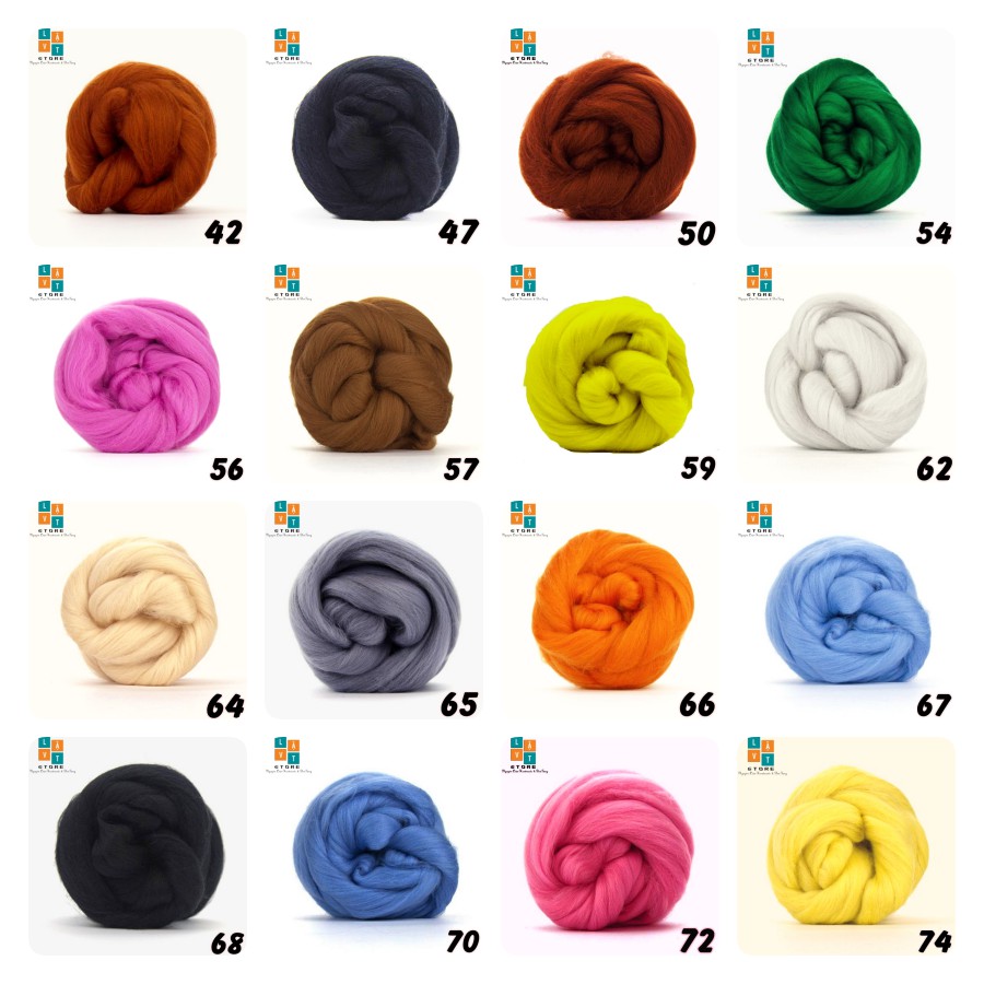 [HCM][11 Màu Trong 90 Màu] [Handmade - Combo tập tành] Combo len chọc 11 màu cho người mới bắt đầu