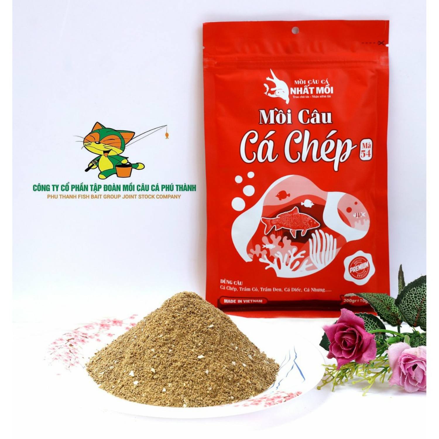 Mồi câu cá chép ƞhất Mồi mã 54. Hãng mồi câu cá Phú Thành
