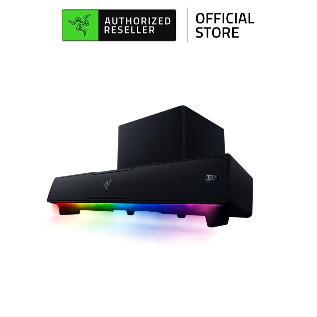 Loa Razer Leviathan V2 | PC Gaming Soundbar with Subwoofer | THX Spatial Audio | Compact Design | Bluetooth