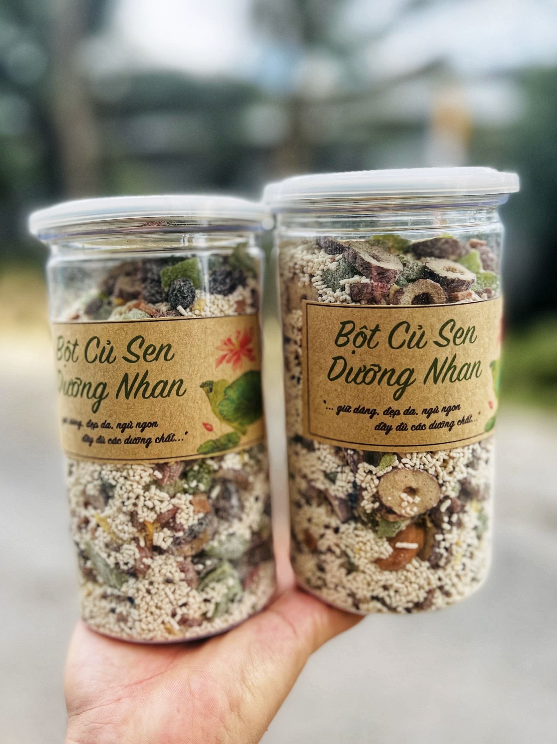 Hủ 400g bột củ sen dưỡng nhan loại ngon