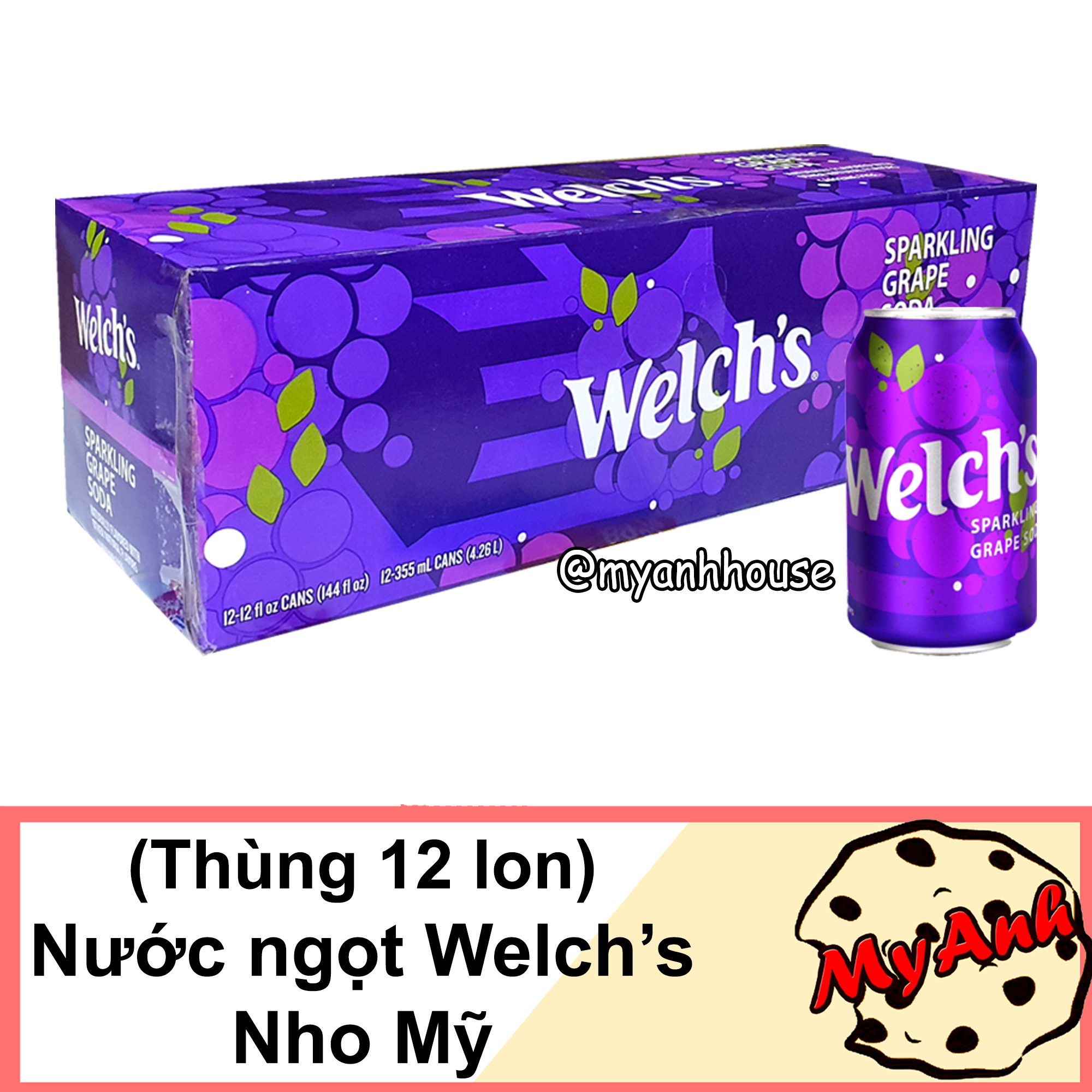 Nước ngọt welchs nho mỹ date t7/2023