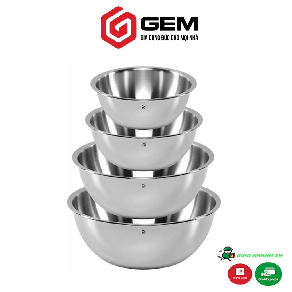 Bộ Âu Trộn Wmf Gourmet 4 Món nhập khẩu Đức, chất liệu thép không gỉ, an toàn sức khỏe