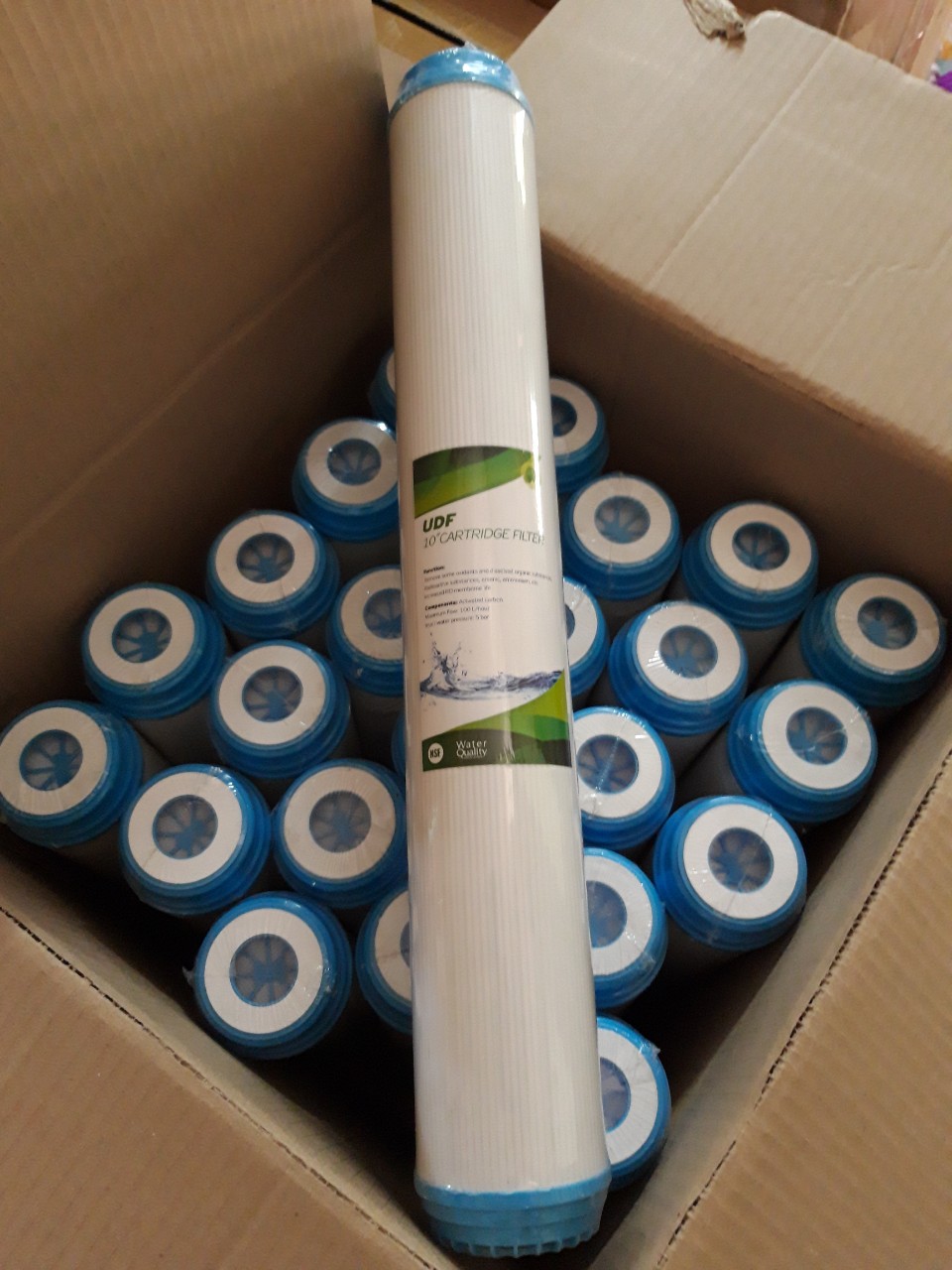 Lõi lọc nước 20 inch số 2 UDF than hoạt tính dạng hạt