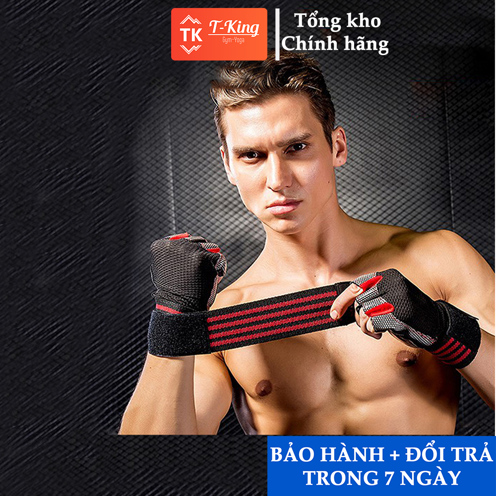 Găng tay tập gym có quấn cổ tay VEASARE
